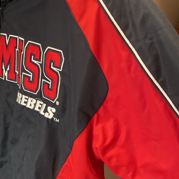 Ole Miss Rebels Jacket - Red and BlueColosseum Label fleece line official gear M - Picture 6 of 11